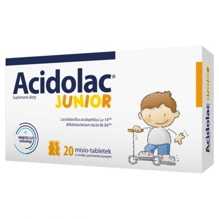 Acidolac Junior (pomarańcza) x 20 tabl.