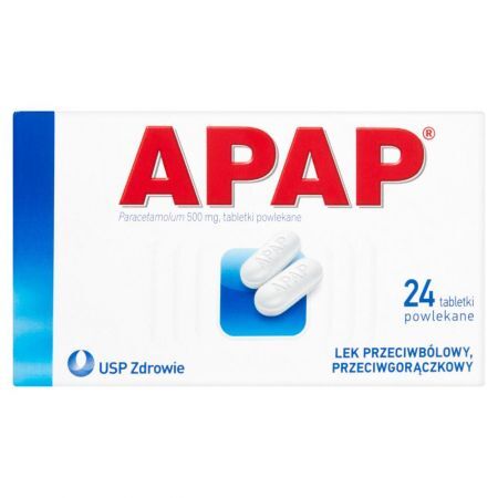 Apap Tabletki powlekane 24 tabletki