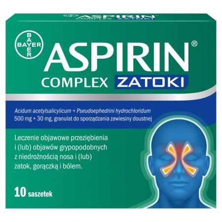 Aspirin Complex Zatoki Lek 10 sztuk