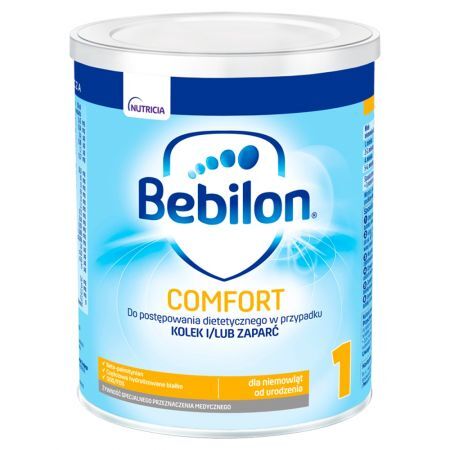 Bebilon Comfort 1 Żywność specjalnego przeznaczenia medycznego dla niemowląt od urodzenia 400 g