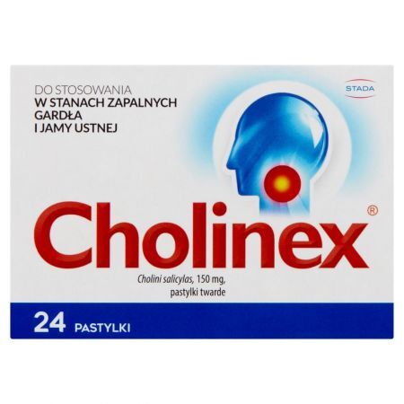 Cholinex 150 mg Pastylki twarde 24 pastylek