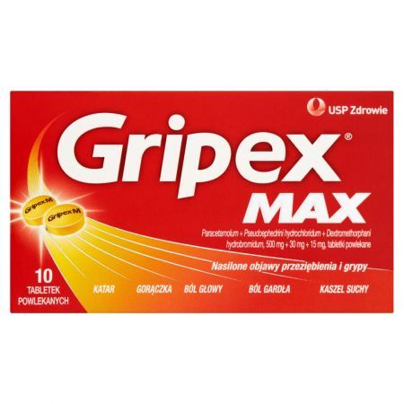 Gripex Max Tabletki powlekane 10 sztuk