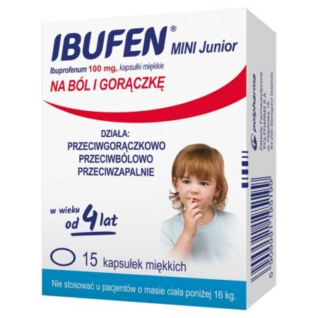 Ibufen mini Junior 100 mg x 15 kaps.