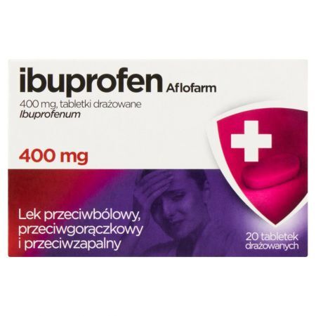 Ibuprofen Lek przeciwbólowy przeciwgorączkowy i przeciwzapalny 20 sztuk
