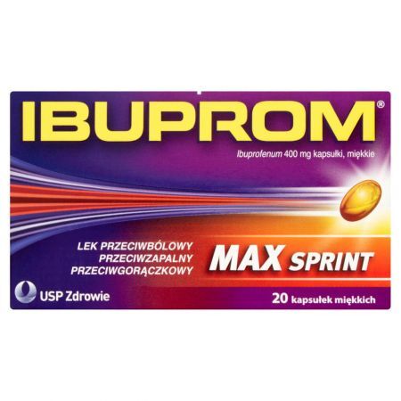 Ibuprom Max Sprint Kapsułki miękkie 20 kapsułek