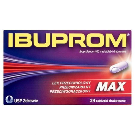Ibuprom Max Tabletki drażowane 24 tabletki