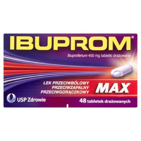 Ibuprom Max Tabletki drażowane 48 tabletek