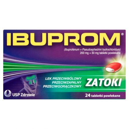 Ibuprom Zatoki Tabletki powlekane 24 tabletki