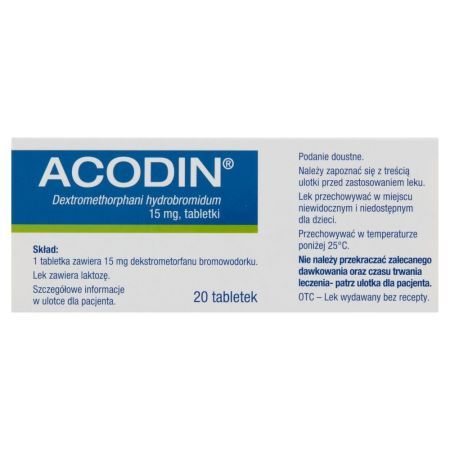 Sanofi Acodin Tabletki 20 sztuk